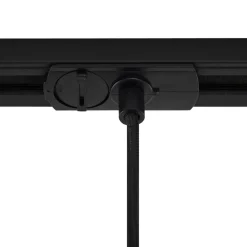 Lindby Skinnesystem > pendellampe Linaro, Ø 4,6 cm, sort, 1-faset, E27