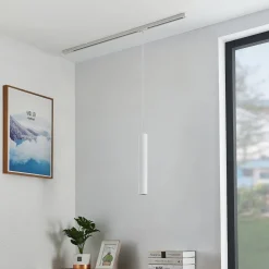 Lindby Skinnesystem > pendellampe Linaro, 40 cm, guld, 1-faset, GU10