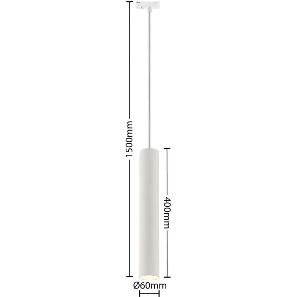 Lindby Skinnesystem > pendellampe Linaro, 40 cm, guld, 1-faset, GU10