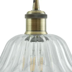 Lindby Pendellamper|Pendellamper > pendellampe Ludowika, transparent, glas, Ø25cm, E27