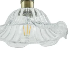 Lindby Pendellamper|Pendellamper > pendellampe Ludowika, transparent, glas, Ø25cm, E27