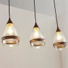 Lindby Pendellamper > pendellampe Millina, 70 cm, rustbrun, 3 lyskilder.