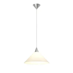 Lindby Gang|Pendellamper > pendellampe Petra, hvid, glas, Ø 40 cm, kegle, E27