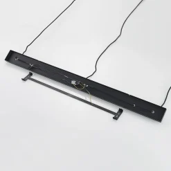 Pendellamper|Pendellamper ^ Lindby pendellampe Tarjei, 146 cm lang, sort/guld, metal