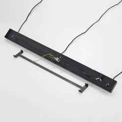 Lindby Pendellamper|Pendellamper > pendellampe Tarjei, længde 120 cm, sort/guld, metal