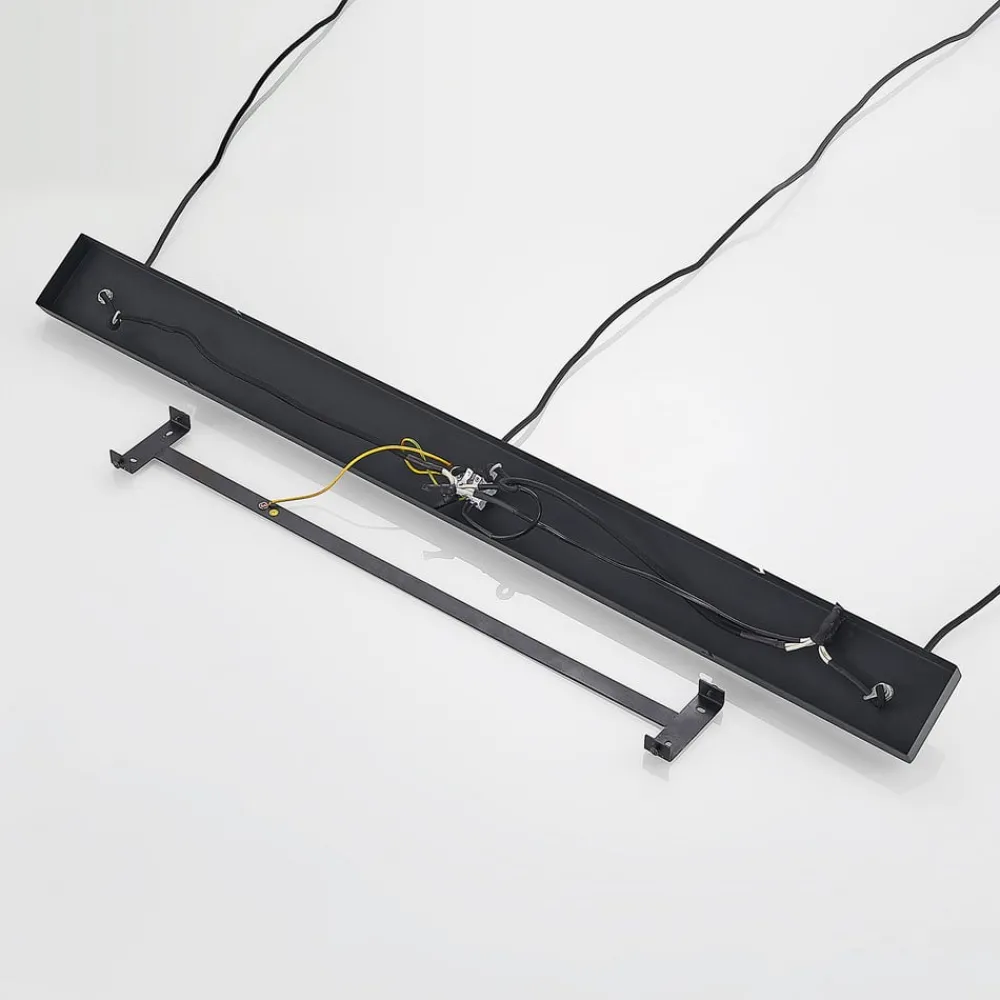 Lindby Pendellamper|Pendellamper > pendellampe Tarjei, længde 120 cm, sort/guld, metal