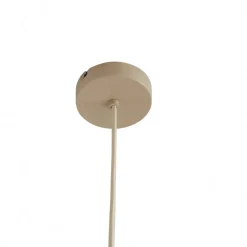 Pendellamper ^ Lindby pendellampe Valdorin, beige, papir, Ø 40 cm, E27