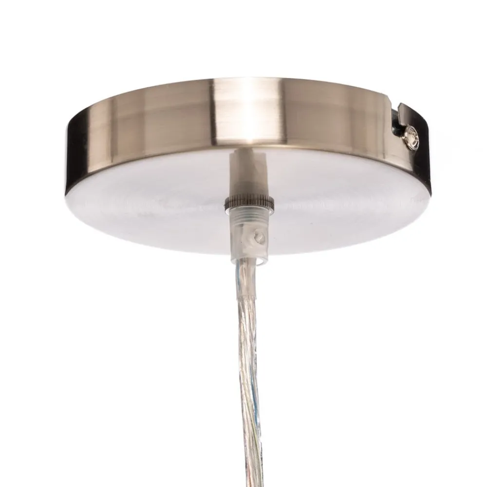 Lindby Pendellamper|Pendellamper > pendel Sebatin, Ø 50 cm, hvid, stof, E27