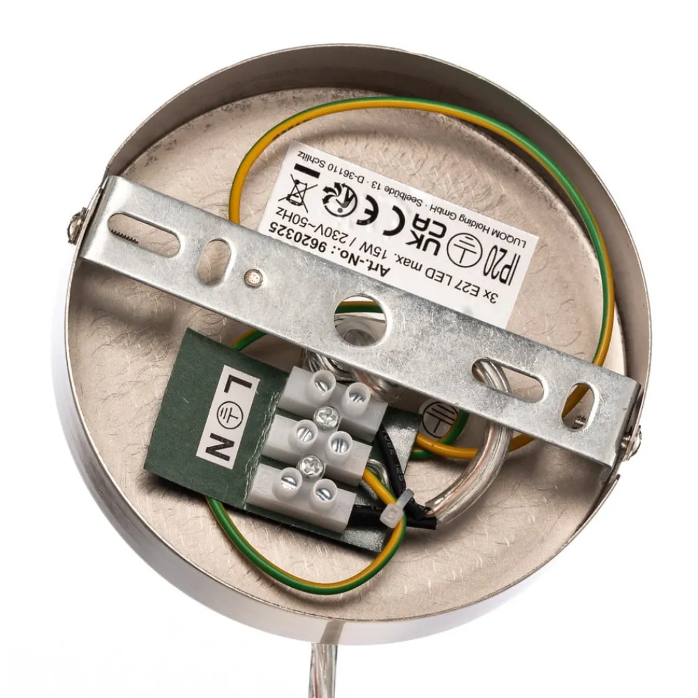 Lindby Pendellamper|Pendellamper > pendel Sebatin, Ø 50 cm, hvid, stof, E27