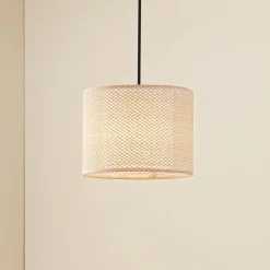 Lindby Pendellamper > -pendel Soula, Ø 26 cm, beige, plast, E27