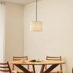 Lindby Pendellamper > -pendel Soula, Ø 26 cm, beige, plast, E27