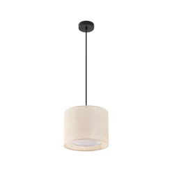 Lindby Pendellamper > -pendel Soula, Ø 26 cm, beige, plast, E27