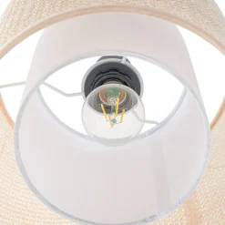 Lindby Pendellamper > -pendel Soula, Ø 26 cm, beige, plast, E27