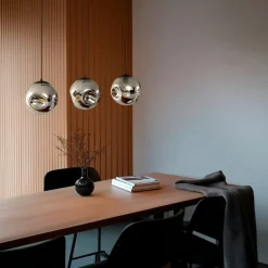 Pendellamper|Pendellamper ^ Lindby pendel Valentina, E14, 3-lys, røgfarvet grå, glas