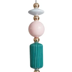 Lindby Pendellamper > -pendel Ysoria, grå/pink/grøn, keramik, Ø 16 cm