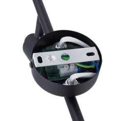Gang|Loftlamper ^ Lindby Pendura loftlampe, 4 lyskilder, sort, glas