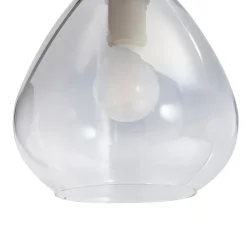 Væglamper ^ Lindby Pendura væglampe, Ø 15 cm, sort, glas