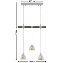 Lindby Pendellamper > Pimana pendellampe, 3 lyskilder