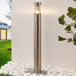 Gadebelysning Med Sensor|Gadebelysning ^ Lindby Piper Sensor-vejlampe i stål