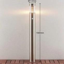 Gadebelysning Med Sensor|Gadebelysning ^ Lindby Piper Sensor-vejlampe i stål