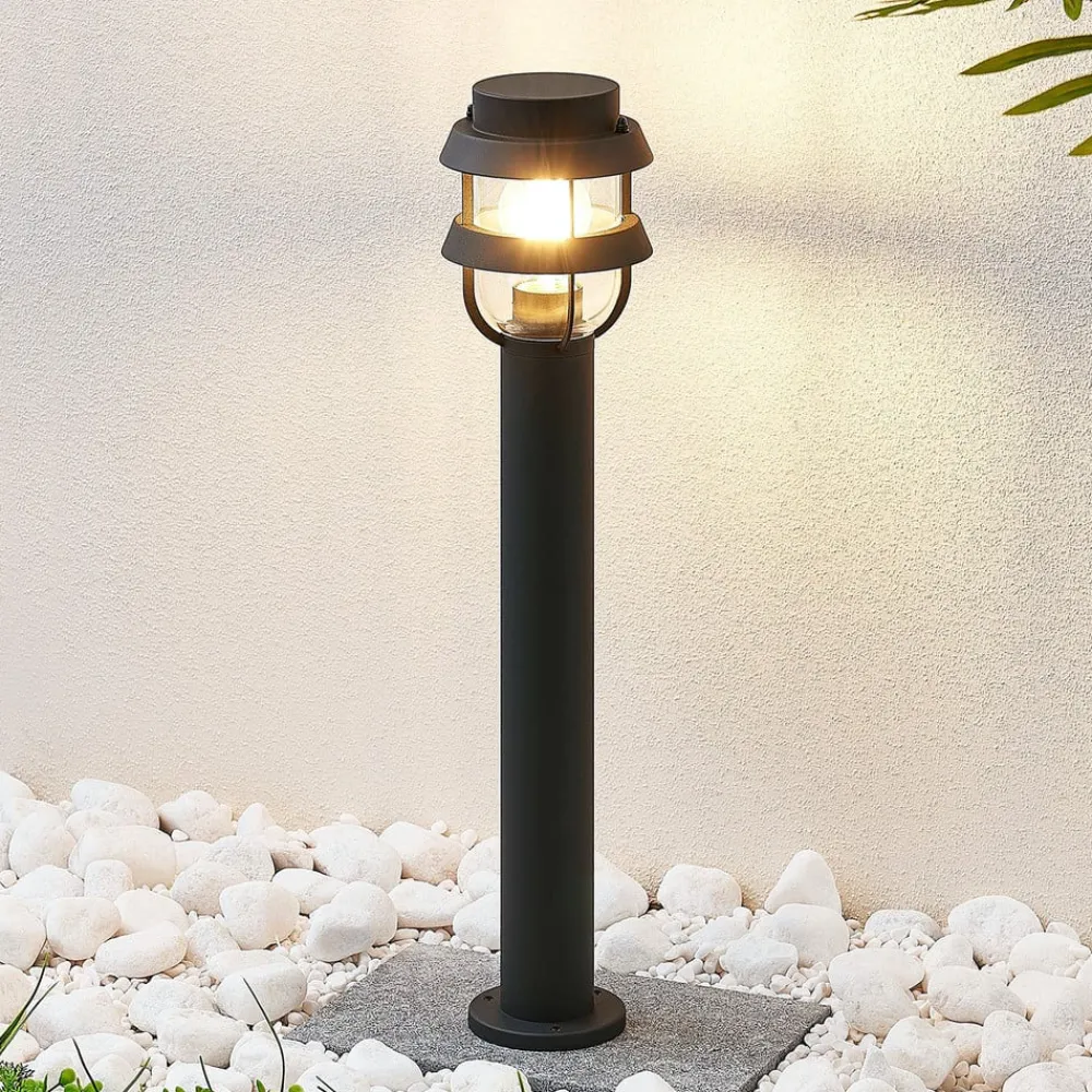 Lindby Terrassebelysning|Gadebelysning > pullert Alvaro, antracit, 60 cm, IP44, E27