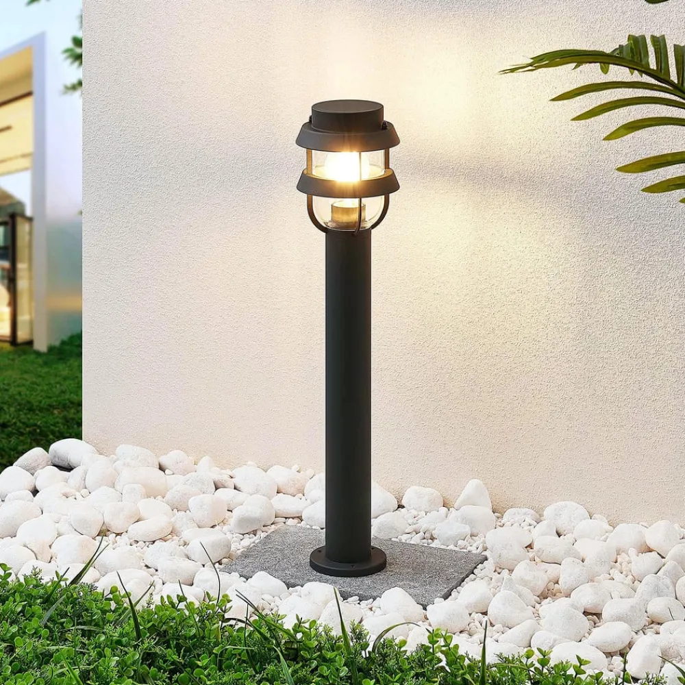 Lindby Terrassebelysning|Gadebelysning > pullert Alvaro, antracit, 60 cm, IP44, E27