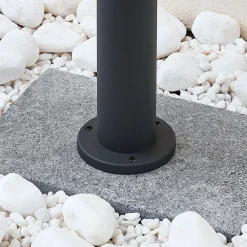 Lindby Terrassebelysning|Gadebelysning > pullert Alvaro, antracit, 60 cm, IP44, E27