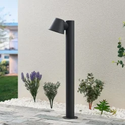 Lindby Terrassebelysning|Gadebelysning > pullert Ileyna, antracit, metal, 70 cm