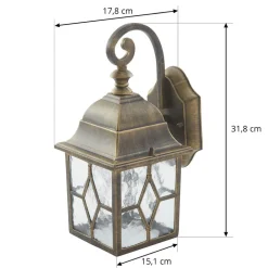 Lindby Væglamper > Purnima væglampe i lygte-look