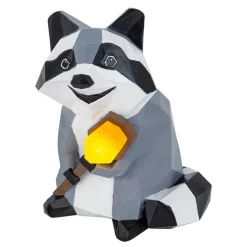 Lindby Dekorationsbelysning|Solcellelamper > Racoon LED-solcellelampe, figur, vaskebjørn