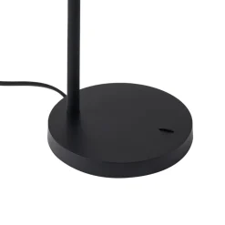 Lindby Arbejdsrum/Kontor|Bordlamper > Radka bordlampe, sort, plast, fleksibel arm