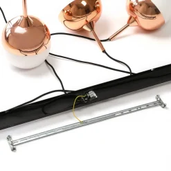 Lindby Pendellamper|Pendellamper > Rangina pendellampe, 100 cm, kobber, 3 lyskilder, glas
