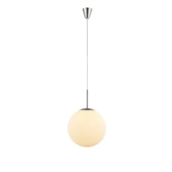 Pendellamper ^ Lindby Rhona pendellampe, opalglaskugle, 30 cm