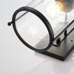 Væglamper|Væglamper ^ Lindby Rozalie væglampe, sort, metal, lygte, 44cm