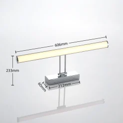 Lindby Gang|Væg- Og Spejllamper > Sanya LED-spejllampe, 60 cm