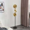 Lindby Gulvlamper|Gulvlamper > Senmia gulvlampe i guld, 3 lyskilder