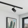 Lindby Arbejdsrum/Kontor|Gang > skinnespot Linaro, GU10, Ø 6 cm, sort, 1-faset