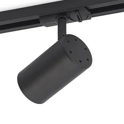 Lindby Arbejdsrum/Kontor|Gang > skinnespot Linaro, GU10, Ø 6 cm, sort, 1-faset
