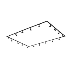 Lindby Skinnesystem > skinnesystem Linaro, GU10, 18-lys, sort