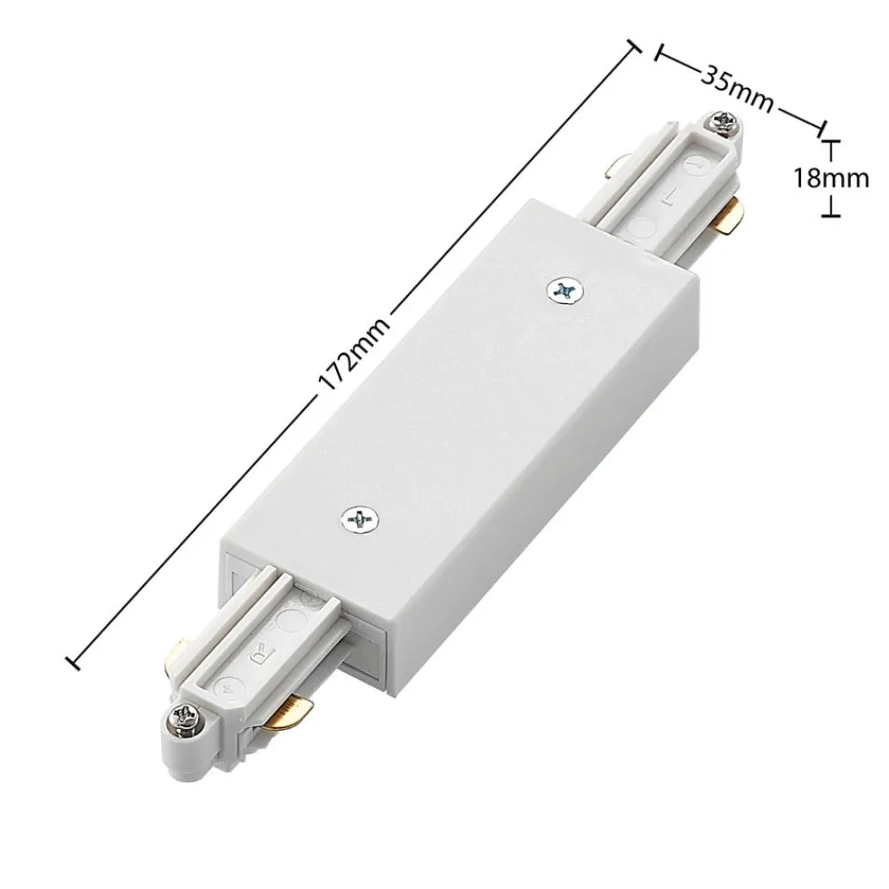 Lindby Skinnesystem > skinnesystem Linaro, GU10, 4 lyskilder, hvid, Ø 9 cm