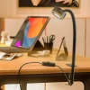 Arbejdsrum/Kontor|Bordlamper ^ Lindby skruetvingelampe Jyla, sort, 2.700 K, GX53