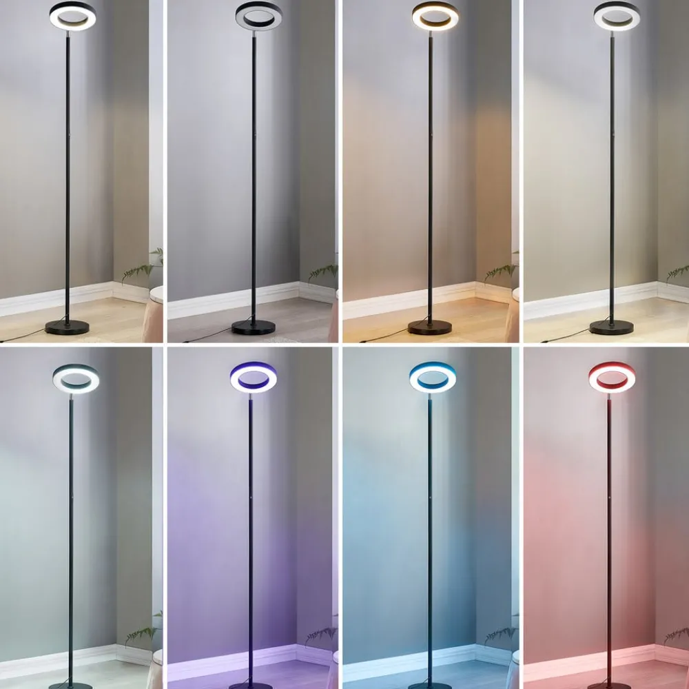 Arbejdsrum/Kontor|Gulvlamper ^ Lindby Smart LED-gulvlampe Cilian, RGBW, CCT, ZigBee, Hue