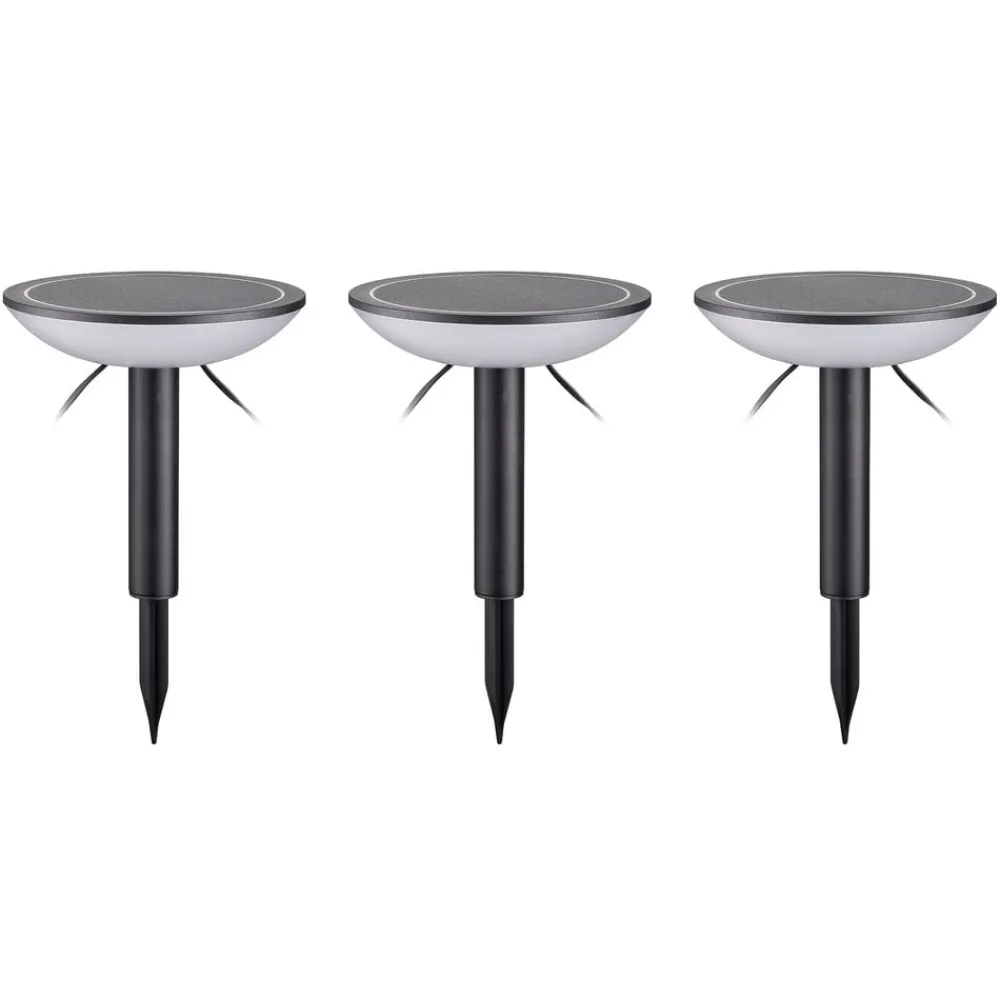 Lindby Terrassebelysning|Udendørs Spot > Smart LED jordspydslys Thalas, CCT ,RGB, Tuya, 3 enheder