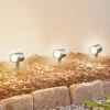 Terrassebelysning|Udendørs Spot ^ Lindby Smart LED jordspydsspot Nycta, RGB, Tuya, sæt med 3 stk