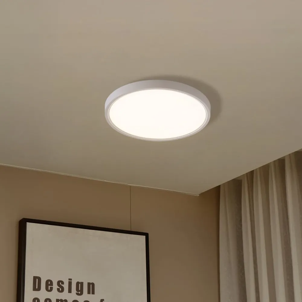 Lindby Gang|Loftlamper > Smart LED-loftlampe Deika, Ø 30 cm, hvid, Tuya