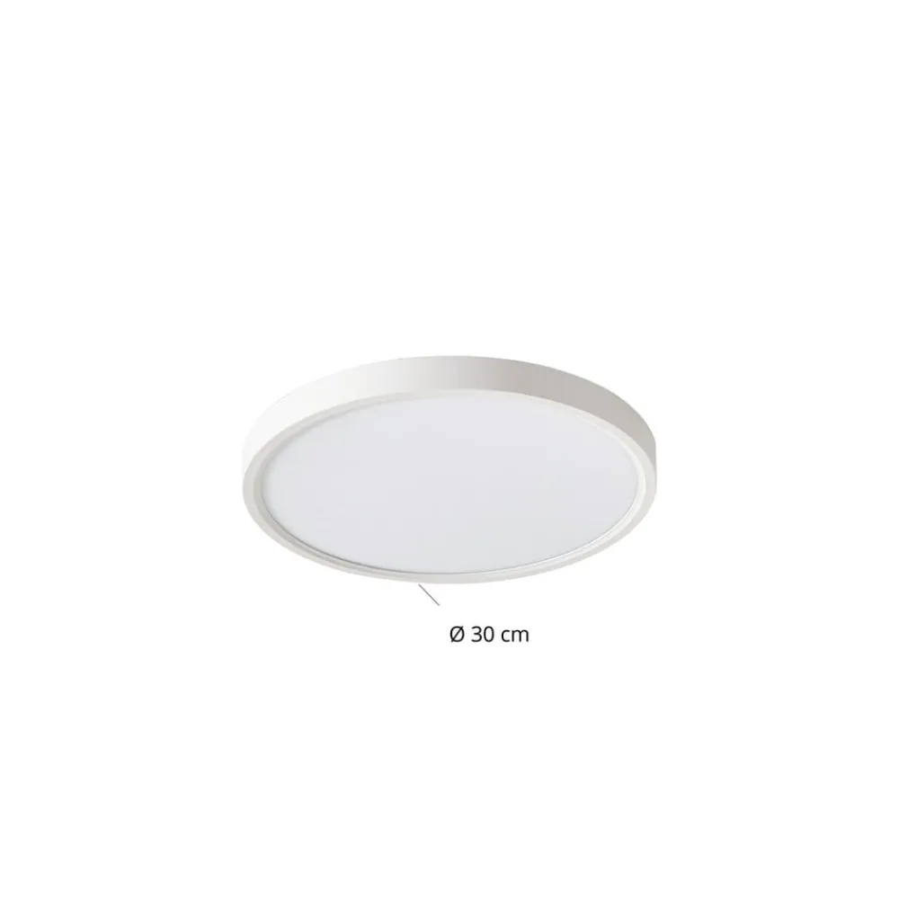 Lindby Gang|Loftlamper > Smart LED-loftlampe Deika, Ø 30 cm, hvid, Tuya