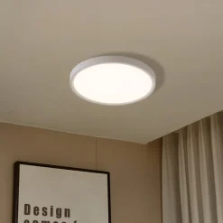 Gang|Loftlamper ^ Lindby Smart LED-loftlampe Deika, Ø 40 cm, hvid, Tuya