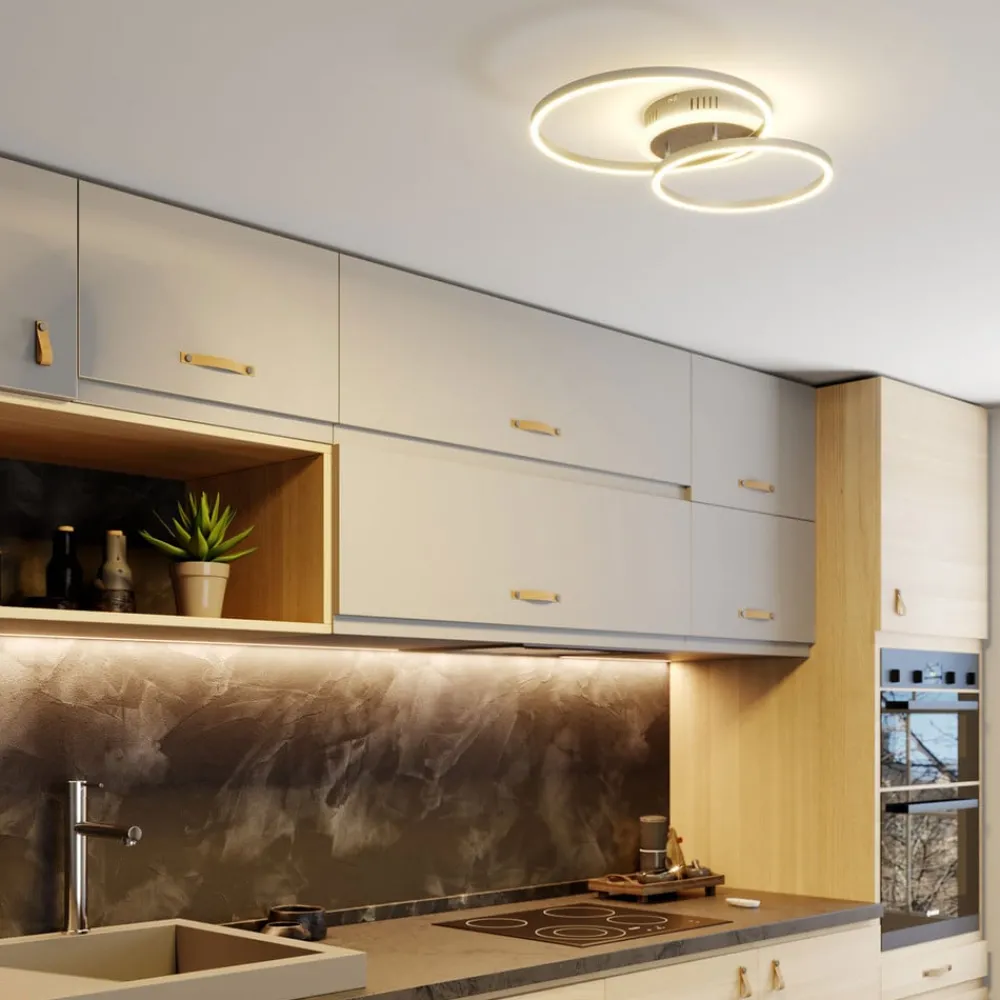 Lindby Gang|Loftlamper > Smart LED-loftlampe Edica, 58 cm, Tuya, CCT