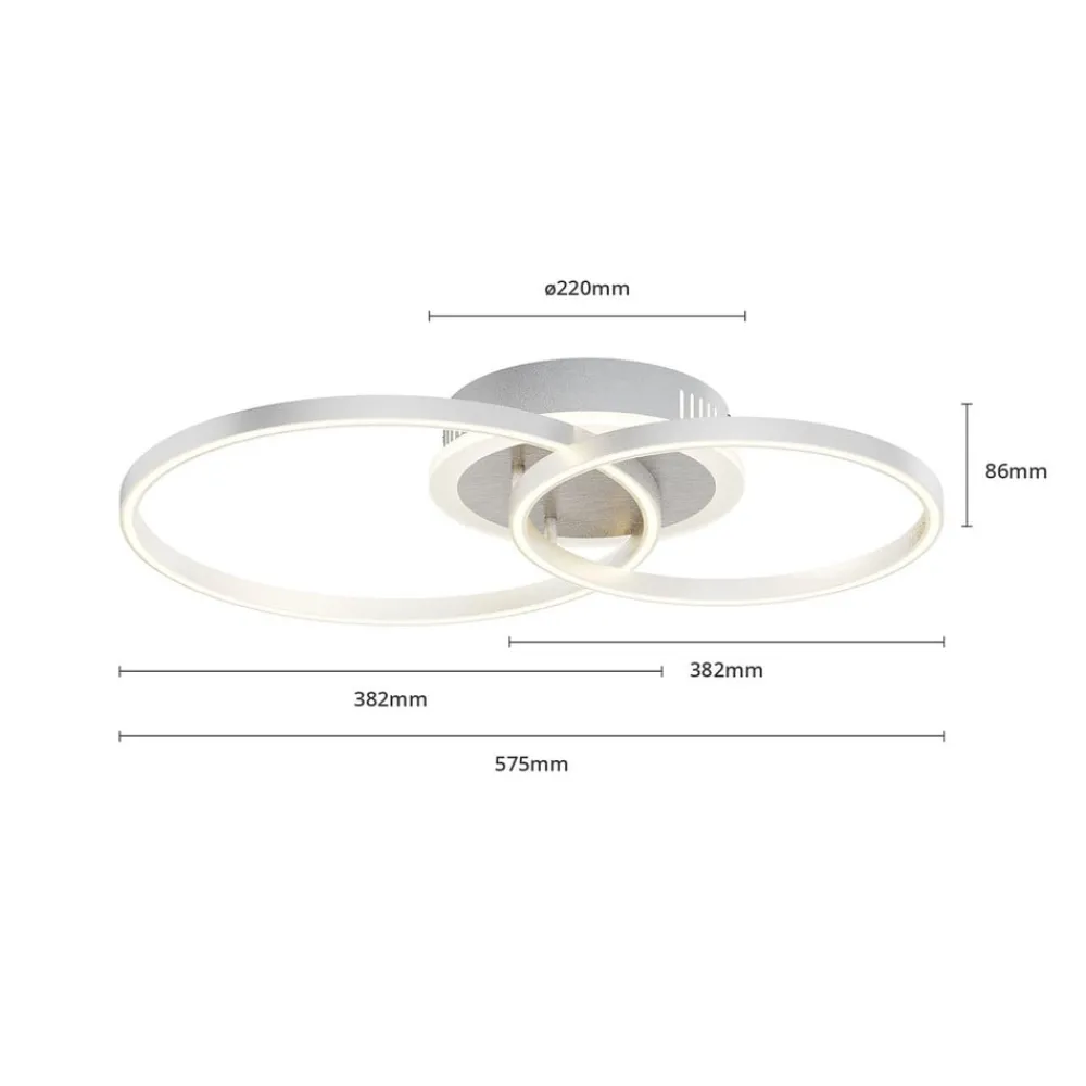 Lindby Gang|Loftlamper > Smart LED-loftlampe Edica, 58 cm, Tuya, CCT