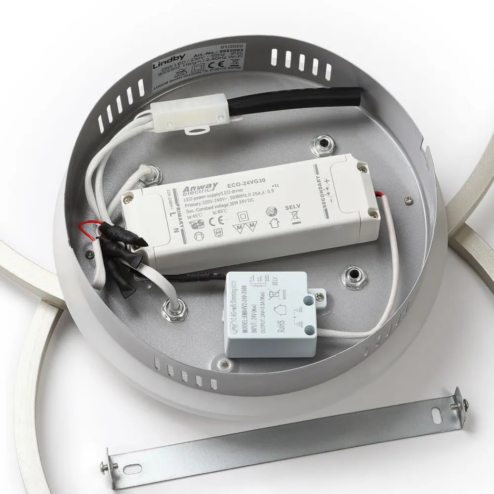 Lindby Gang|Loftlamper > Smart LED-loftlampe Edica, 58 cm, Tuya, CCT